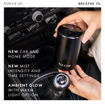 NEOM pod mini+ 'NEW CAR AND HOME MODE. NEW MIST INTENSITY AND TIME SETTINGS. AMBIENT GLOW WITH WARM LIGHT OPTION'