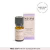 NEOM Bedtime Hero Essential Oil Blend with a 'subscribe and save' roundel and 'free gift with subscription banner