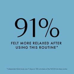 91% felt more relaxed after using this routine*