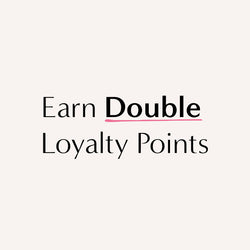 NEOM earn double loyalty points promotion banner for rewards and member benefits