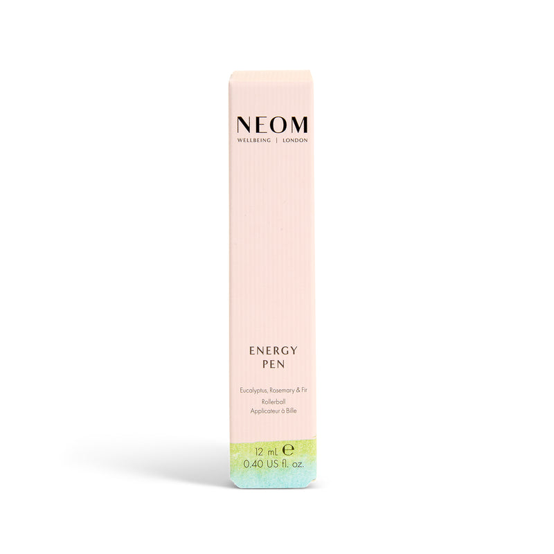 NEOM Energy Pen packaging on a white background