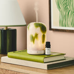 Wellbeing Pod Essential Oil Diffuser With Matcha Glass Cover - 3 Pin Plug