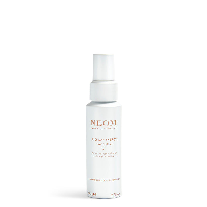 NEOM face mist bottle on a white background
