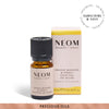 NEOM Orange Blossom & Neroli essential oil blend on a white background with subscription roundel
