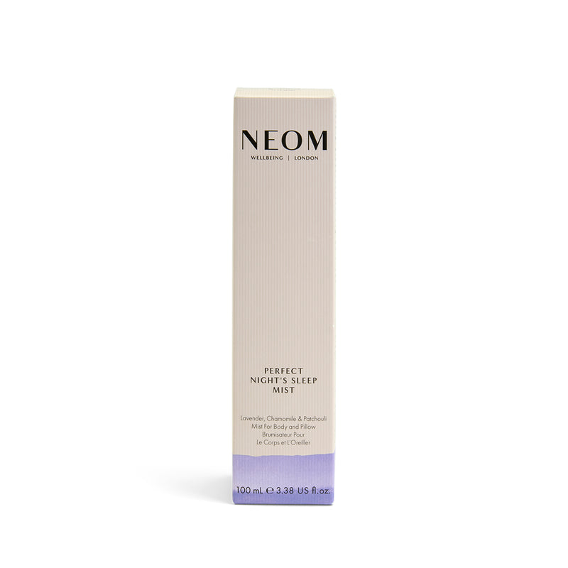 NEOM Perfect Night's Sleep Mist packaging on a white background