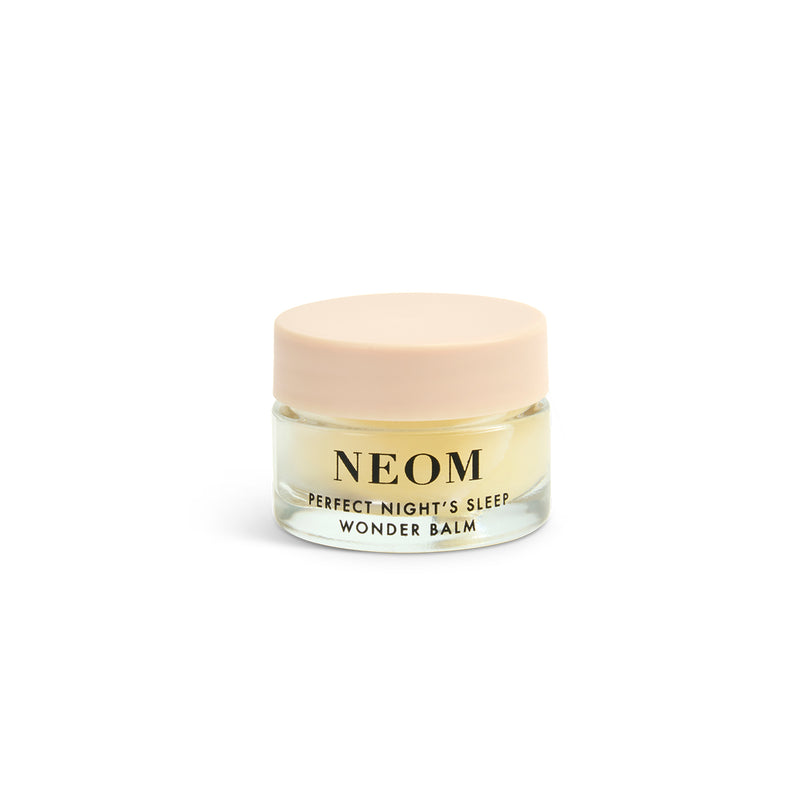 NEOM wonder balm jar on a white background