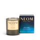 NEOM limited edition Real Luxury 1 wick candle and box on a white background