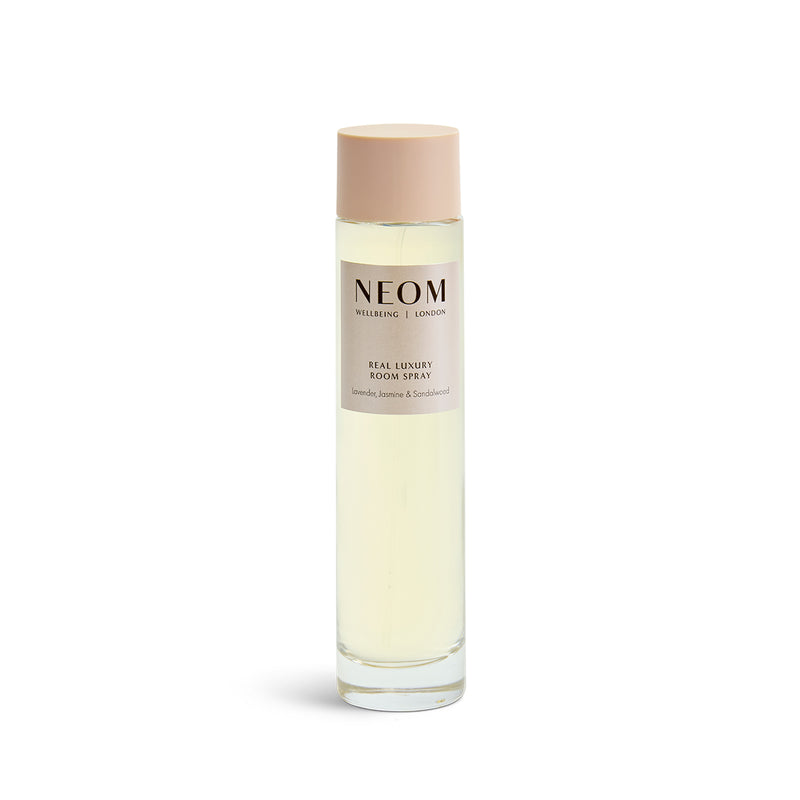 NEOM Real Luxury Room Spray bottle  on a white background