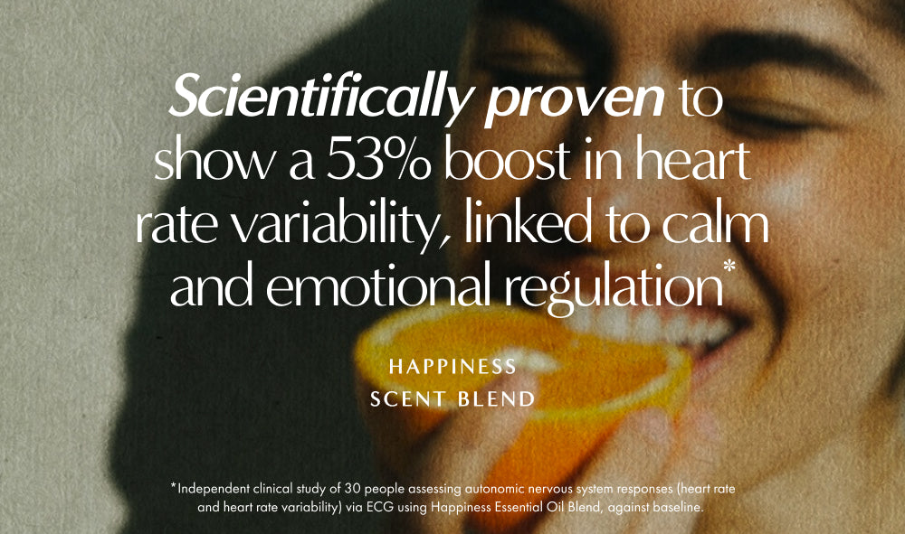 Happiness Scent blend is scientifically proven to support emotional regulation*