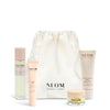 NEOM skincare products including on a white background