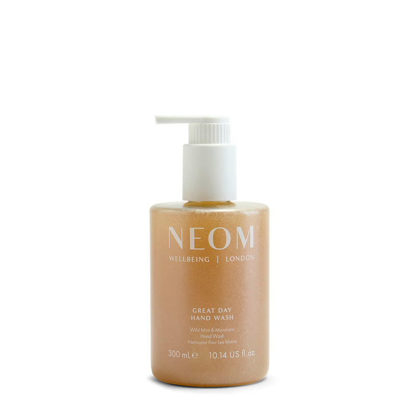 NEOM Wellbeing Great Day Hand Wash on a white background