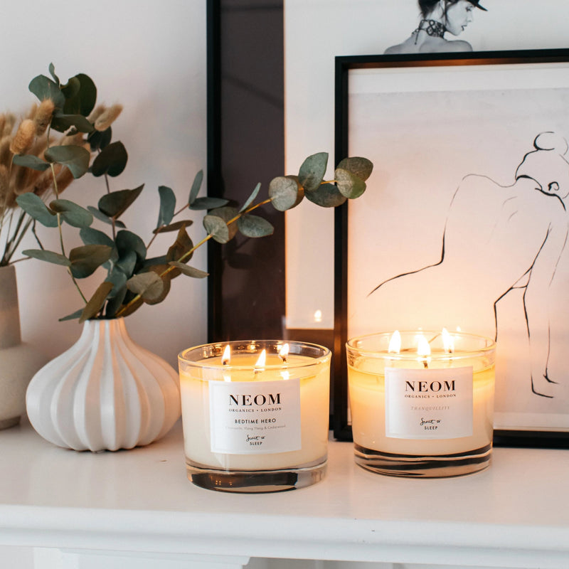 bedtime hero and tranquillity 3 wick