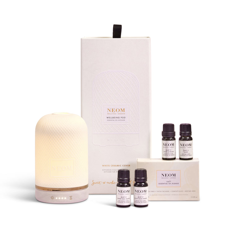Wellbeing Pod & 24/7 Essential Oil Blends Collection with 3 Pin Plug